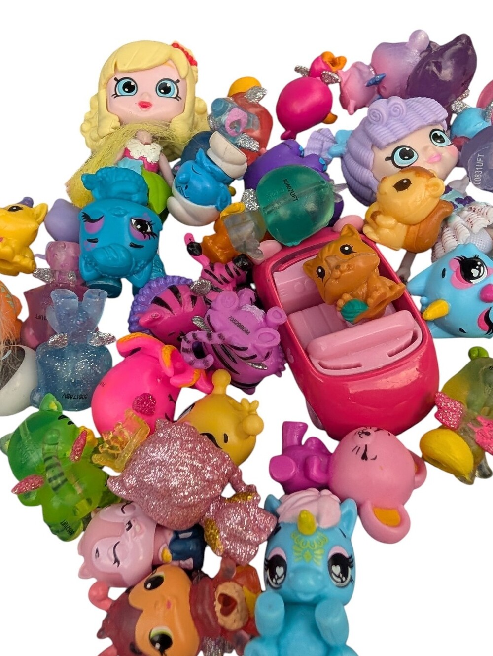 Assorted Lot Of Hatchimals, Shopkins & Squinkies - Over 30 Pieces & Case